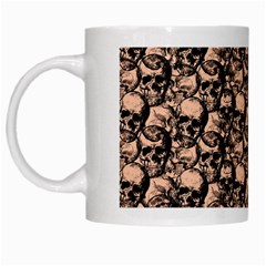 Skulls Pattern  White Mugs by Valentinaart