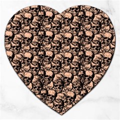 Skulls Pattern  Jigsaw Puzzle (heart) by Valentinaart