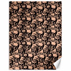 Skulls Pattern  Canvas 12  X 16   by Valentinaart