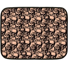 Skulls Pattern  Fleece Blanket (mini) by Valentinaart