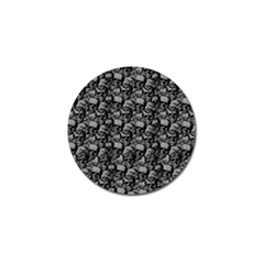 Skulls Pattern  Golf Ball Marker (4 Pack) by Valentinaart