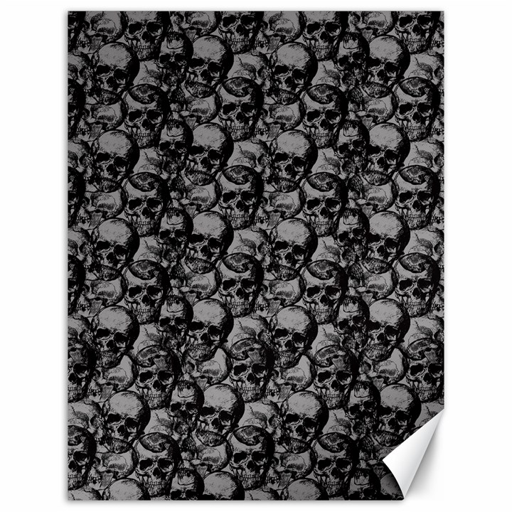 Skulls pattern  Canvas 12  x 16  