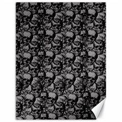 Skulls Pattern  Canvas 18  X 24   by Valentinaart