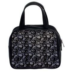 Skulls Pattern  Classic Handbags (2 Sides) by Valentinaart