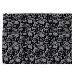 Skulls Pattern  Cosmetic Bag (xxl)  by Valentinaart