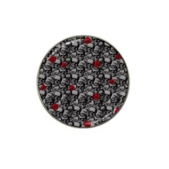 Skulls And Roses Pattern  Hat Clip Ball Marker (10 Pack) by Valentinaart