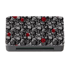 Skulls And Roses Pattern  Memory Card Reader With Cf by Valentinaart