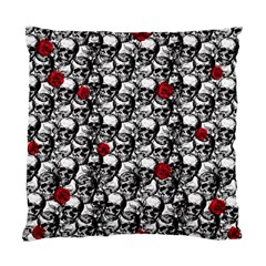 Skulls And Roses Pattern  Standard Cushion Case (one Side) by Valentinaart