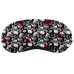 Skulls And Roses Pattern  Sleeping Masks by Valentinaart