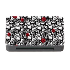 Skulls And Roses Pattern  Memory Card Reader With Cf by Valentinaart