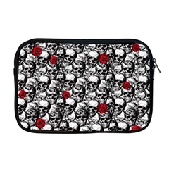 Skulls And Roses Pattern  Apple Macbook Pro 17  Zipper Case by Valentinaart