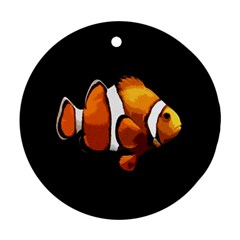 Clown Fish Ornament (round) by Valentinaart