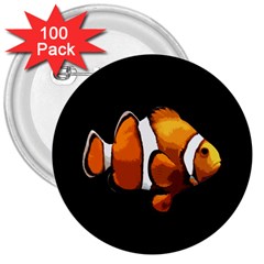 Clown Fish 3  Buttons (100 Pack)  by Valentinaart