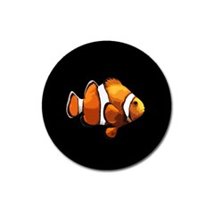 Clown Fish Magnet 3  (round) by Valentinaart