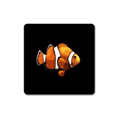 Clown Fish Square Magnet by Valentinaart