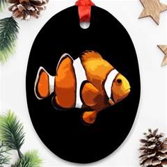 Clown Fish Oval Ornament (two Sides) by Valentinaart