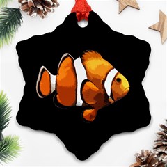 Clown Fish Snowflake Ornament (two Sides) by Valentinaart