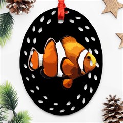 Clown Fish Ornament (oval Filigree) by Valentinaart