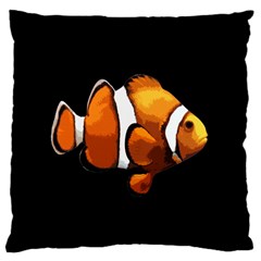 Clown Fish Large Cushion Case (two Sides) by Valentinaart