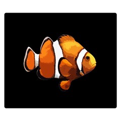 Clown Fish Double Sided Flano Blanket (small)  by Valentinaart