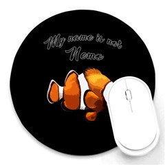 Clown Fish Round Mousepads by Valentinaart