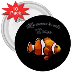 Clown Fish 3  Buttons (10 Pack)  by Valentinaart