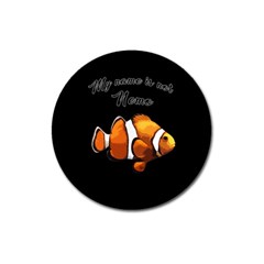 Clown Fish Magnet 3  (round) by Valentinaart