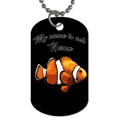 Clown Fish Dog Tag (two Sides) by Valentinaart