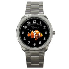 Clown Fish Sport Metal Watch by Valentinaart