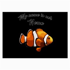 Clown Fish Large Glasses Cloth (2-side) by Valentinaart