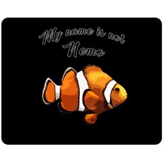 Clown Fish Fleece Blanket (medium)  by Valentinaart