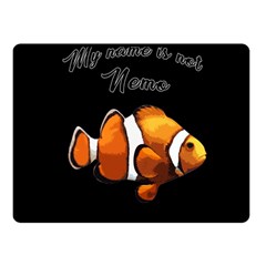 Clown Fish Fleece Blanket (small) by Valentinaart