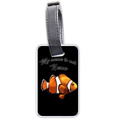 Clown Fish Luggage Tags (one Side)  by Valentinaart