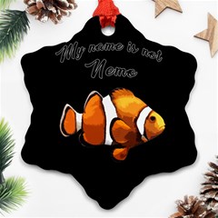 Clown Fish Ornament (snowflake) by Valentinaart