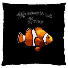 Clown Fish Large Cushion Case (two Sides) by Valentinaart