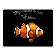 Clown Fish Double Sided Flano Blanket (mini)  by Valentinaart