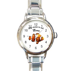 Clown Fish Round Italian Charm Watch by Valentinaart