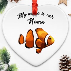 Clown Fish Ornament (heart) by Valentinaart