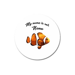 Clown Fish Magnet 3  (round) by Valentinaart