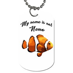 Clown Fish Dog Tag (one Side) by Valentinaart