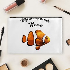 Clown Fish Cosmetic Bag (large)  by Valentinaart