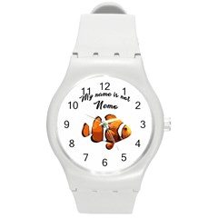 Clown Fish Round Plastic Sport Watch (m) by Valentinaart