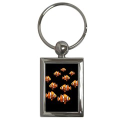 Clown Fish Key Chains (rectangle)  by Valentinaart