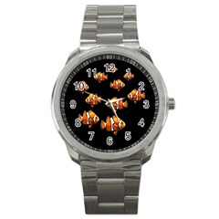 Clown Fish Sport Metal Watch by Valentinaart