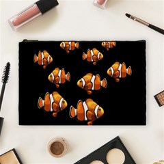 Clown Fish Cosmetic Bag (large)  by Valentinaart