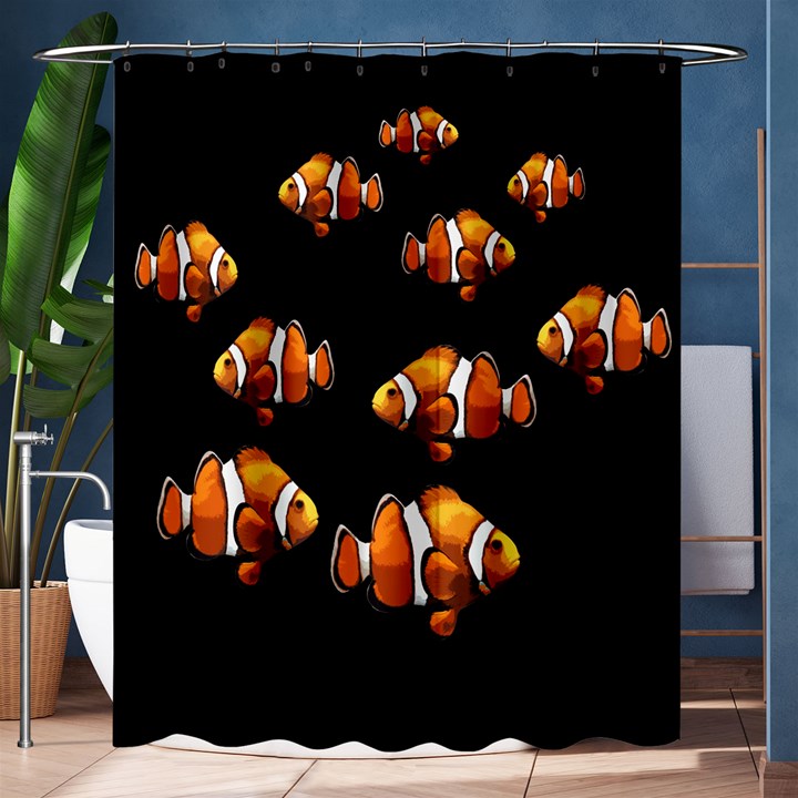 Clown fish Shower Curtain 60  x 72  (Medium) 