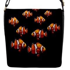 Clown Fish Flap Messenger Bag (s) by Valentinaart