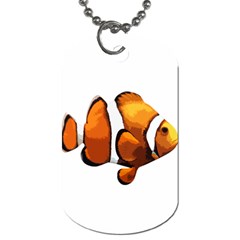 Clown Fish Dog Tag (two Sides) by Valentinaart