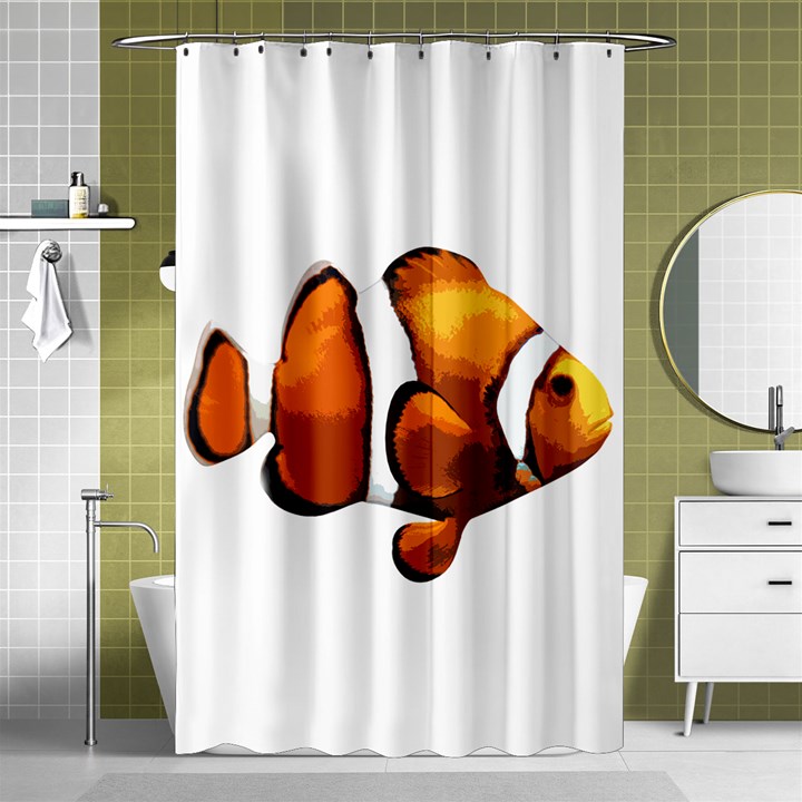 Clown fish Shower Curtain 48  x 72  (Small) 