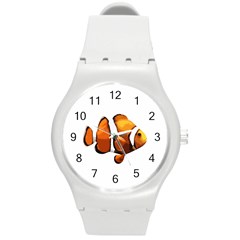 Clown Fish Round Plastic Sport Watch (m) by Valentinaart